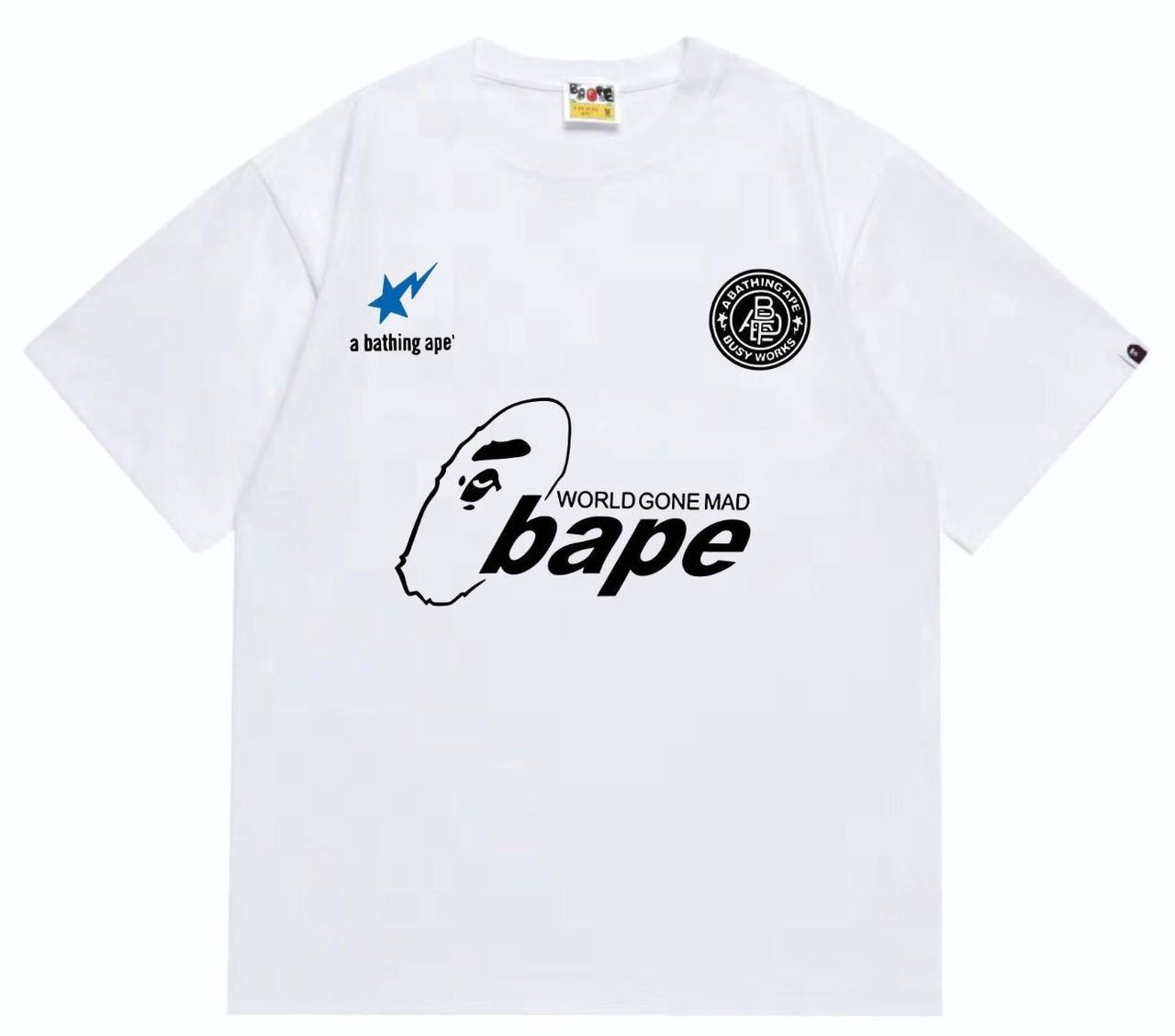T-shirt A Bathing Ape blanc imprimé