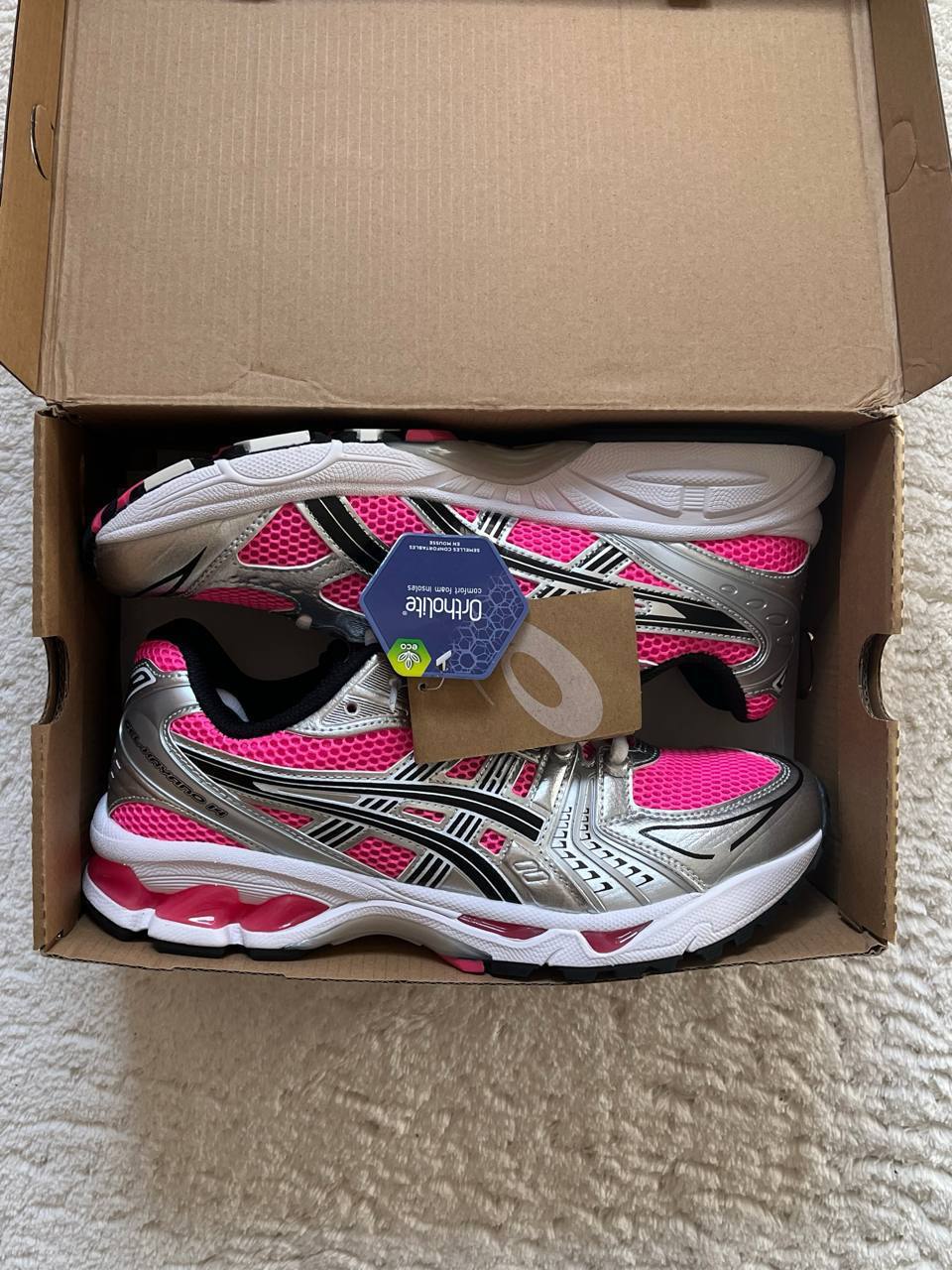 Baskets Asics Gel-Kayano 14 en boîte rose et argent