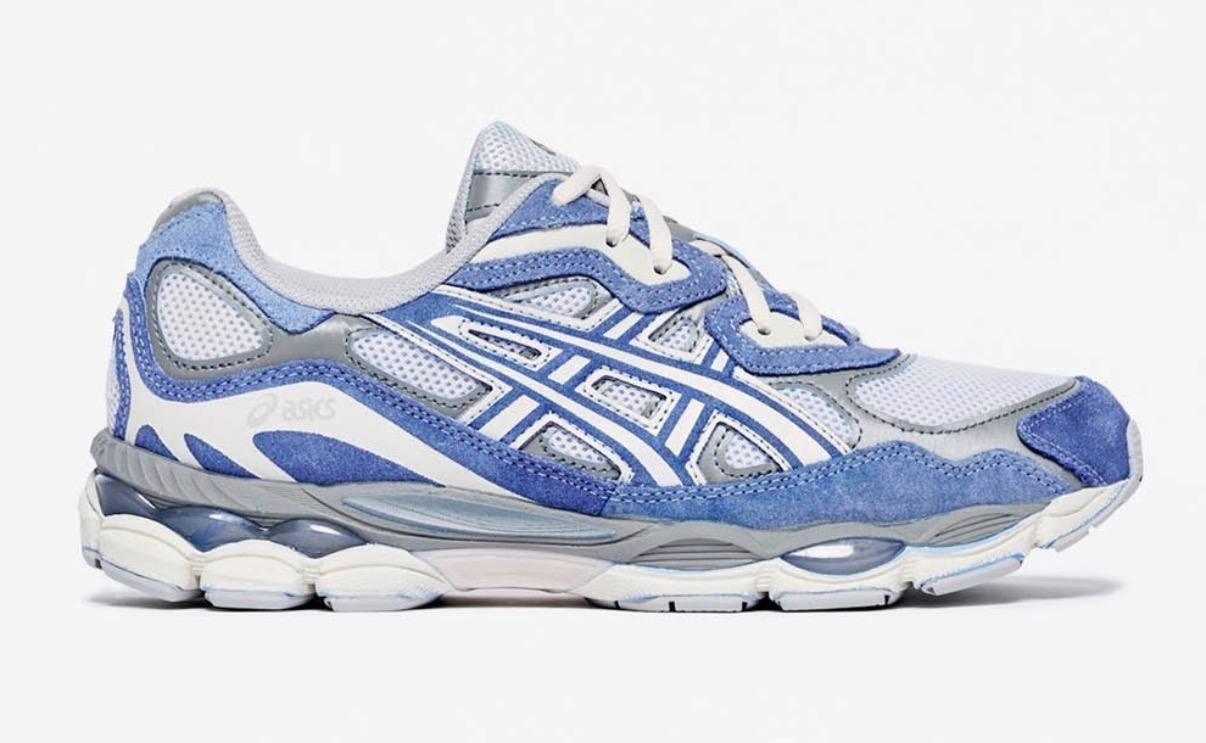 Baskets Asics Gel-NYC bleu ciel et blanc