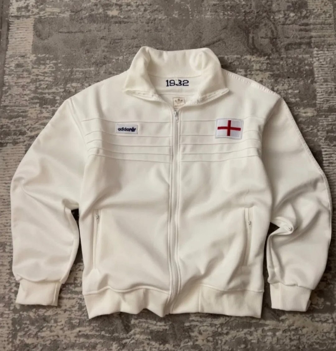 Veste de survêtement zippée Adidas blanc 1932