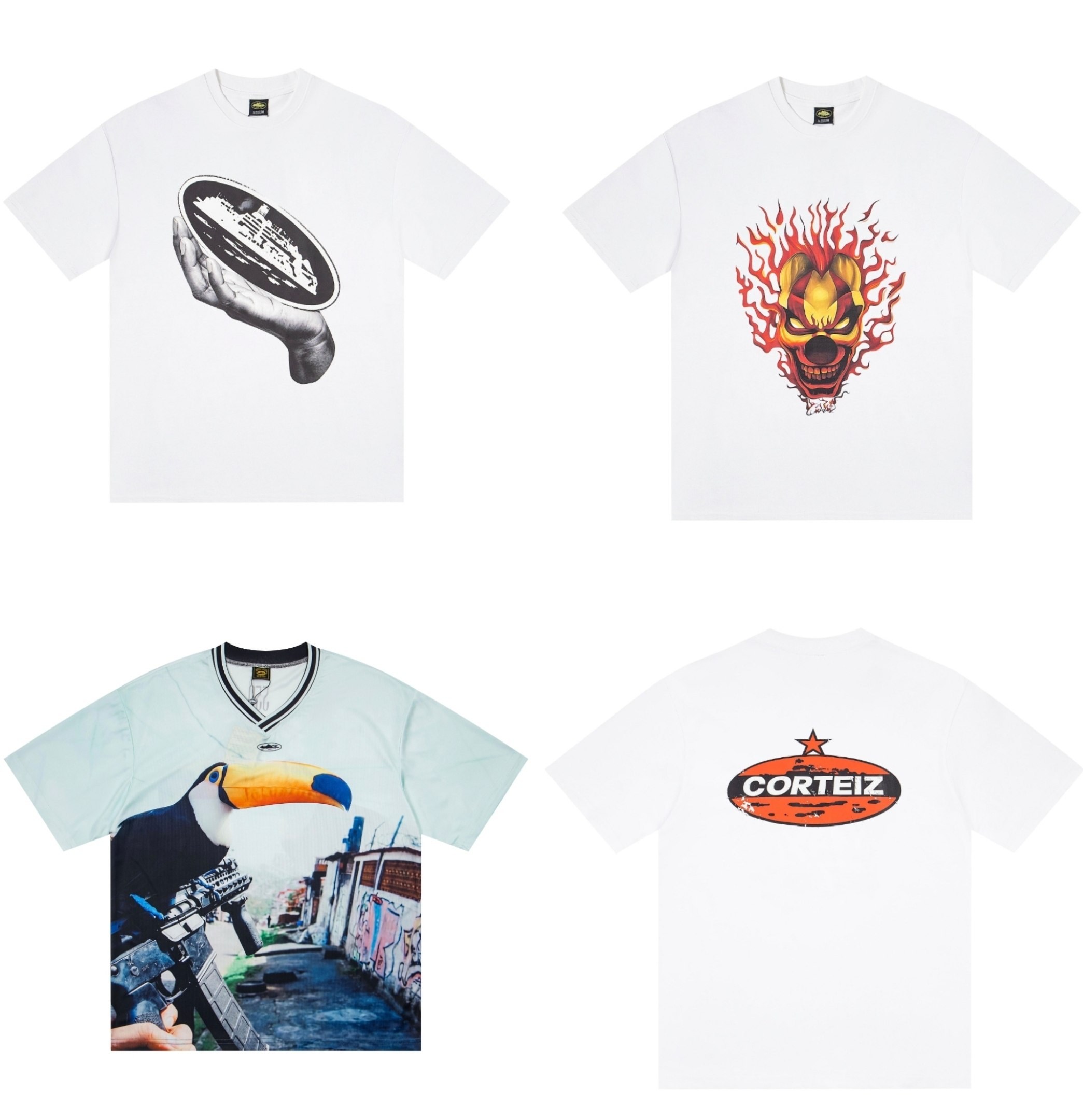 T-shirts Graphiques Corteiz Modèles Variés