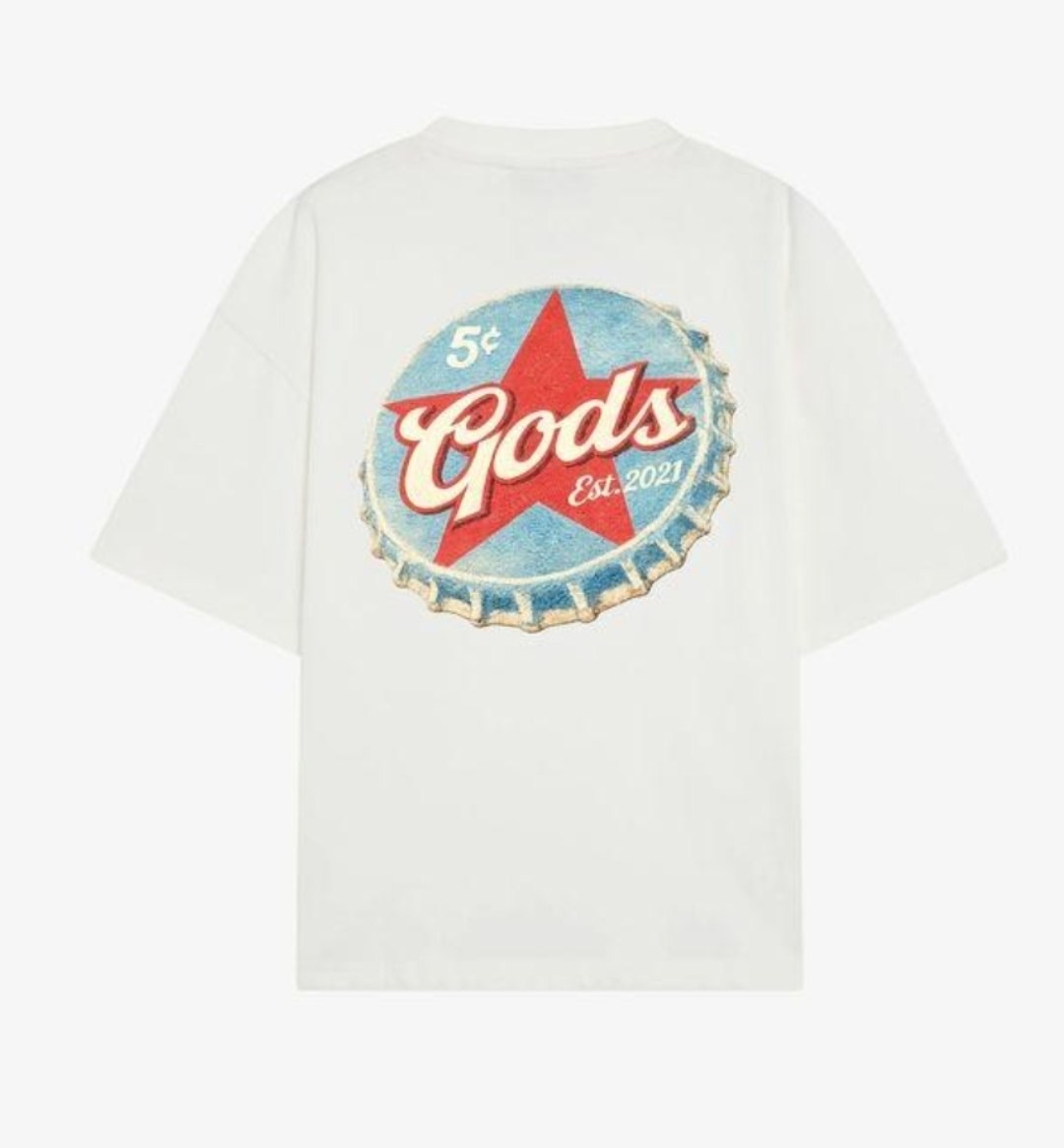 T-shirt Fake Gods blanc capsule vintage