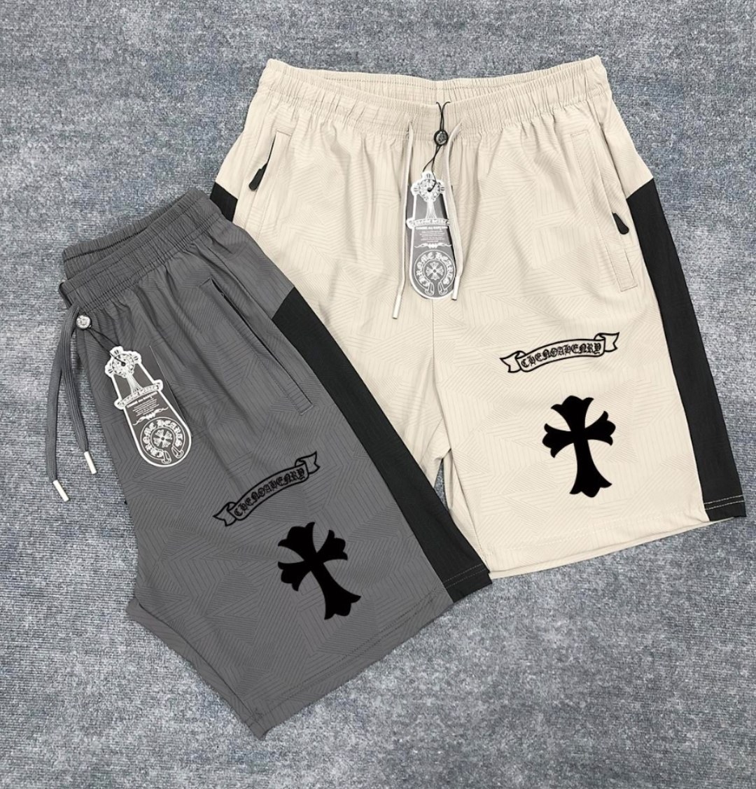 Shorts de sport Chrome Hearts motif croix