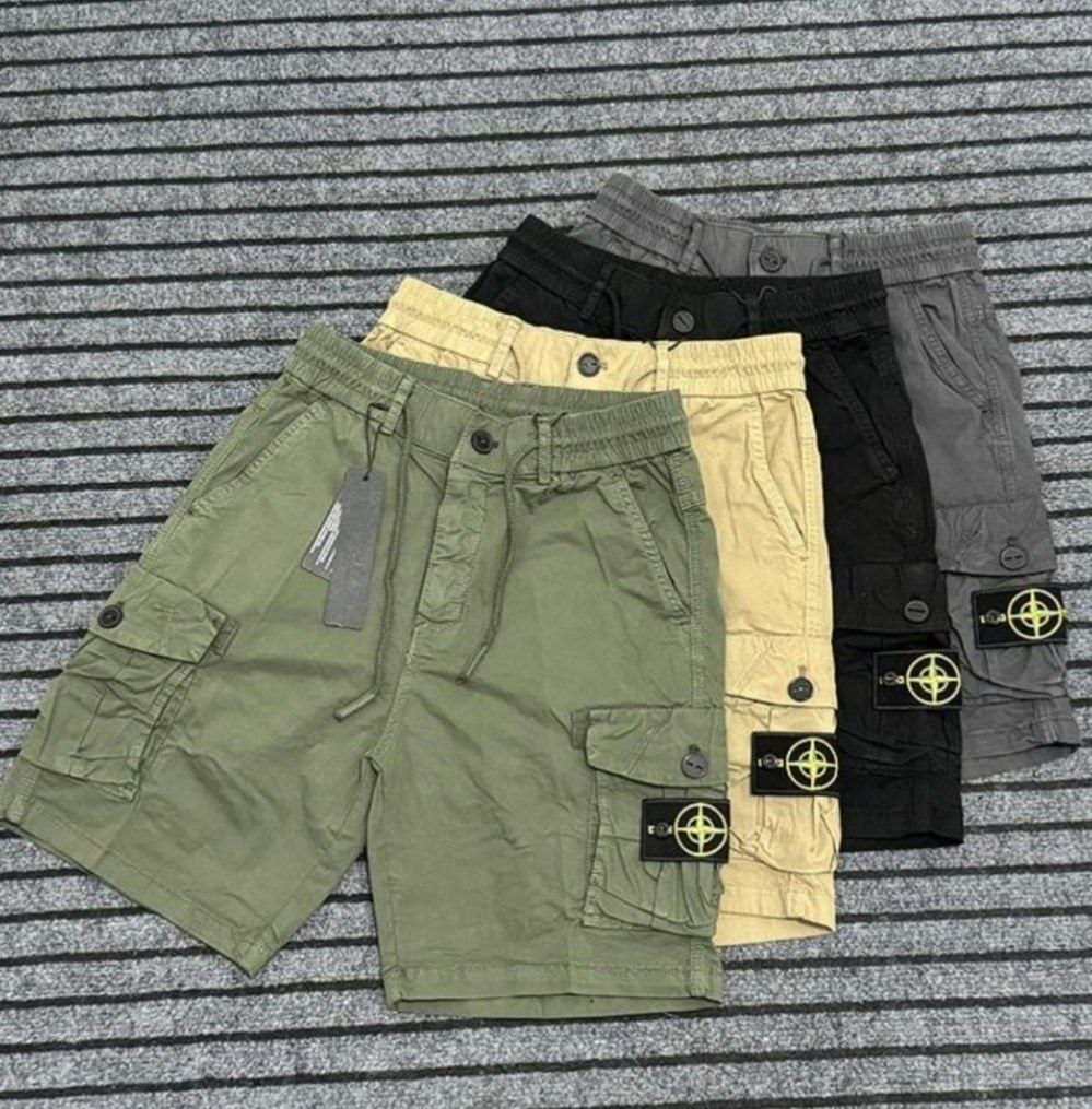 Bermudas cargo avec patch logo Stone Island