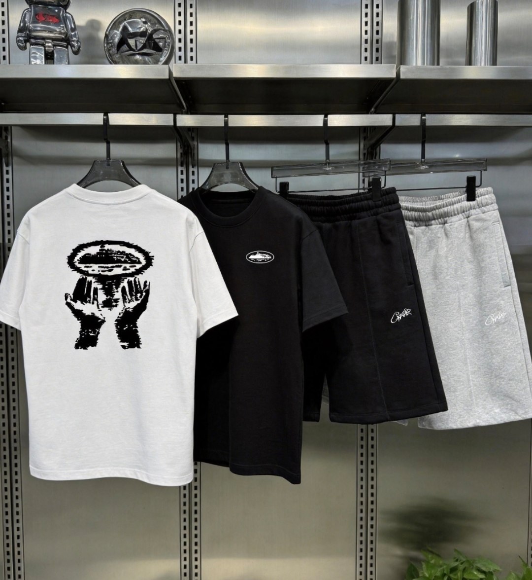 Ensembles t-shirt et short molleton Corteiz