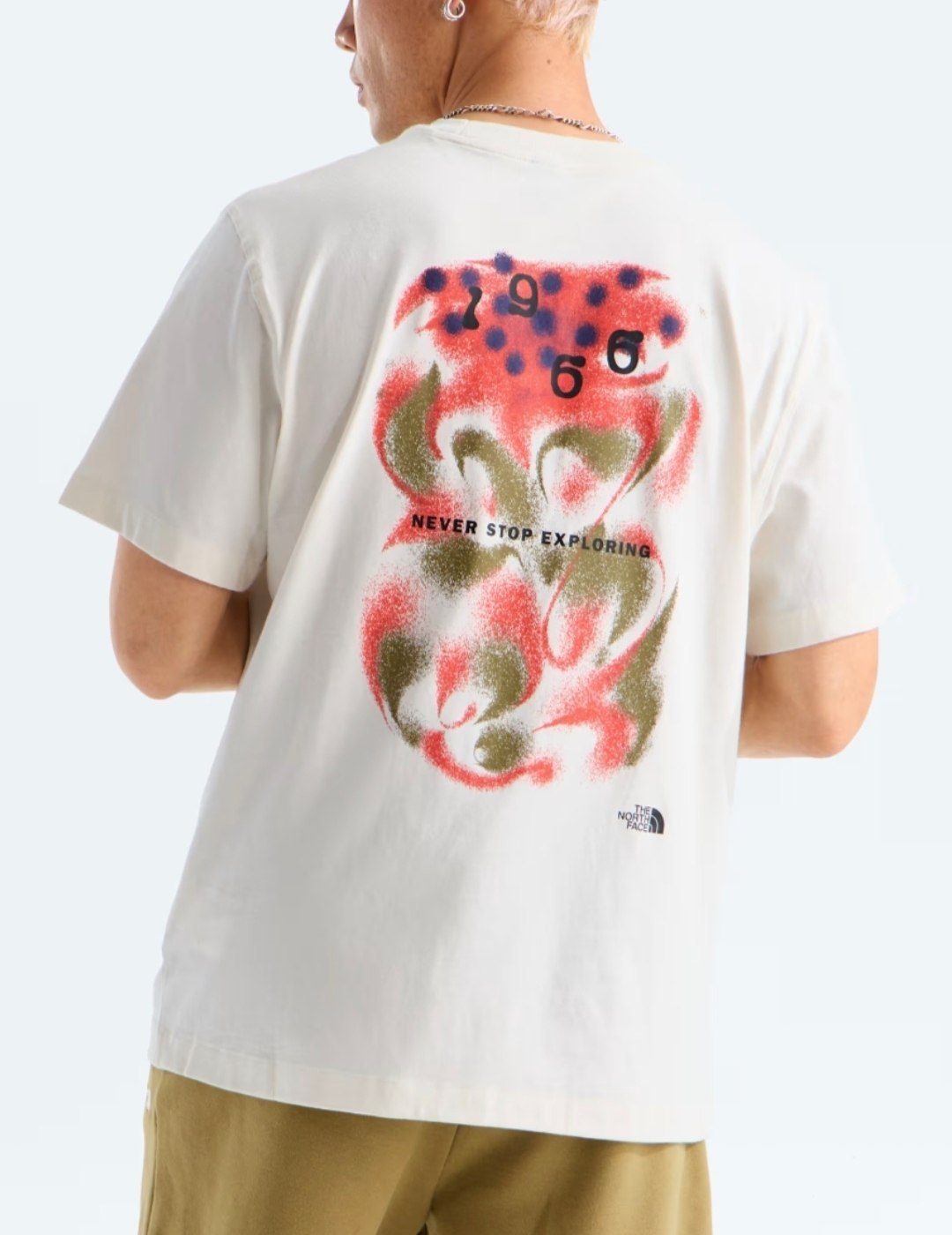 T-shirt The North Face blanc imprimé 1966 fleuri