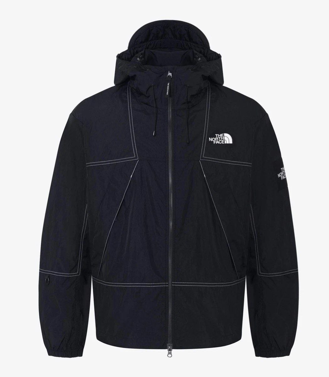 Veste à capuche The North Face noire surpiqûres