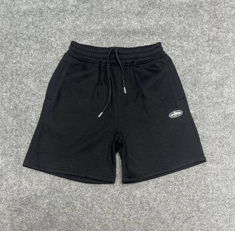 Short de jogging en molleton noir Corteiz
