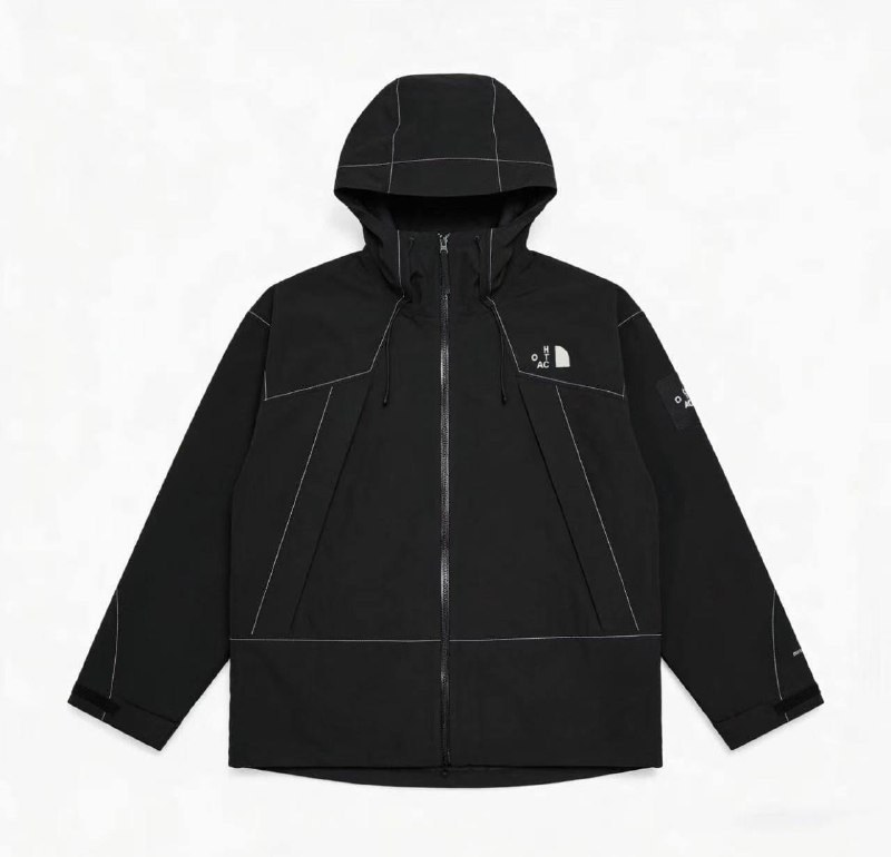 Veste à capuche The North Face noire surpiquée