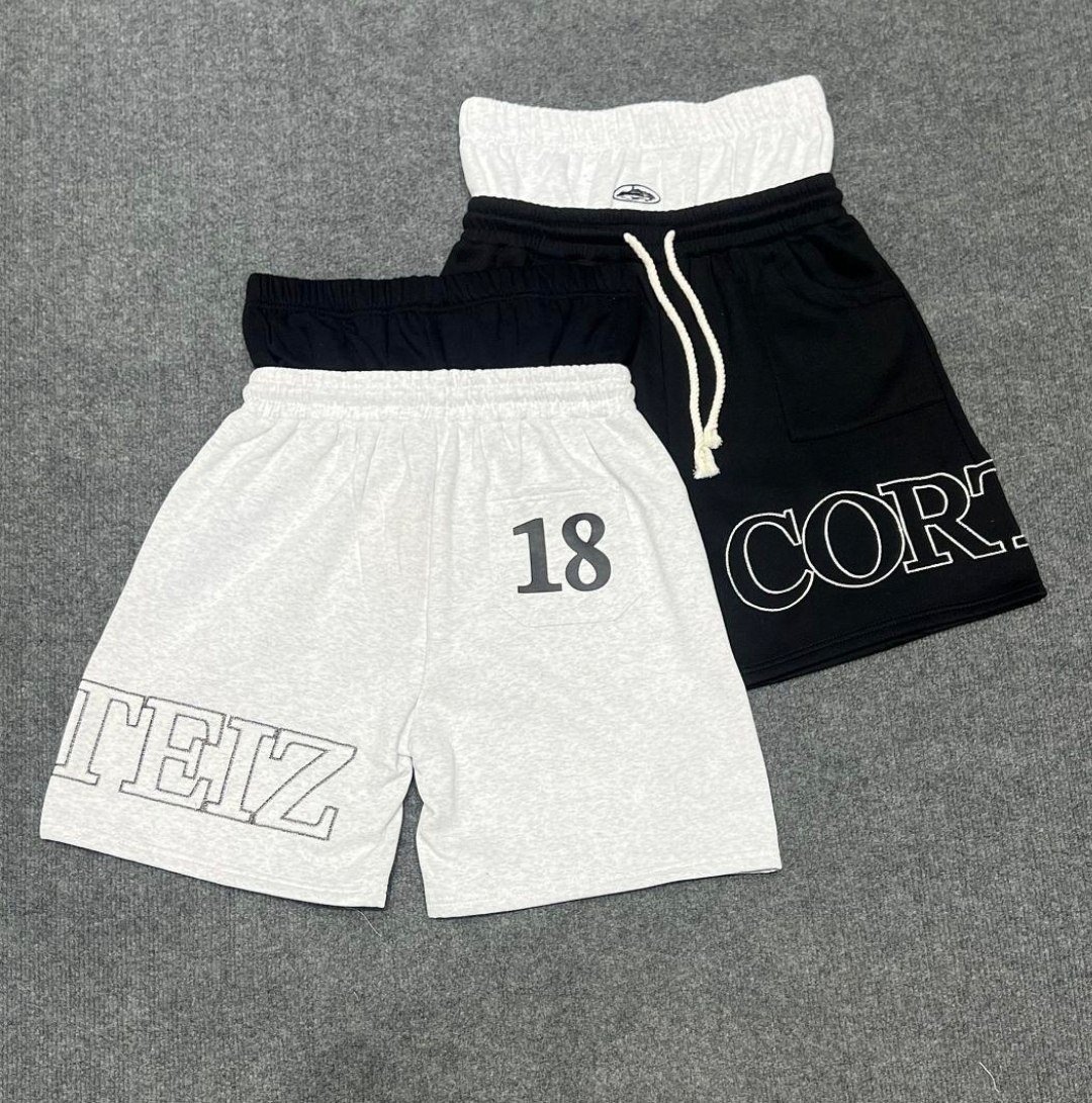Short de jogging Corteiz double taille bicolore