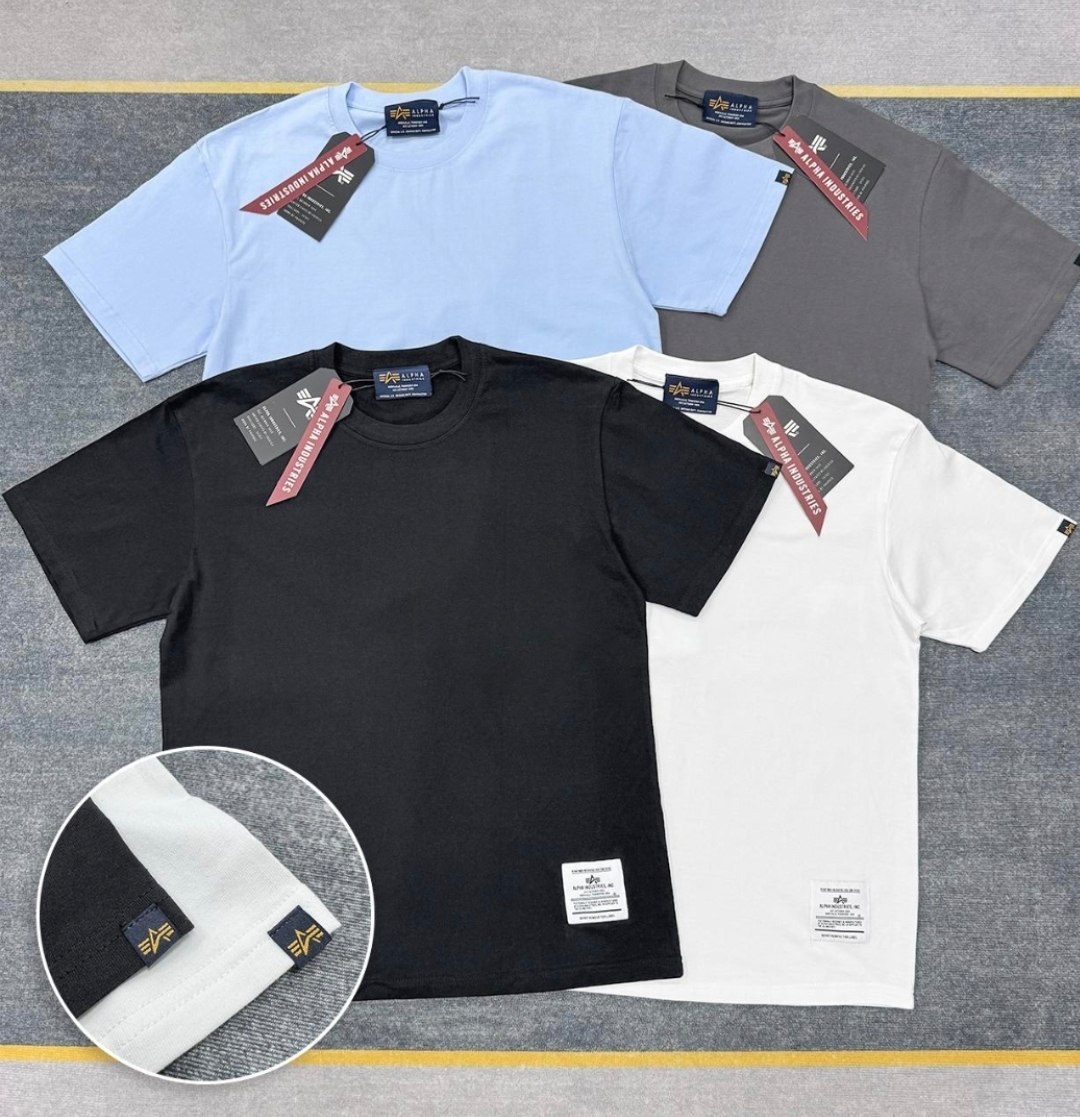 T-shirts basiques Alpha Industries étiquette tissée