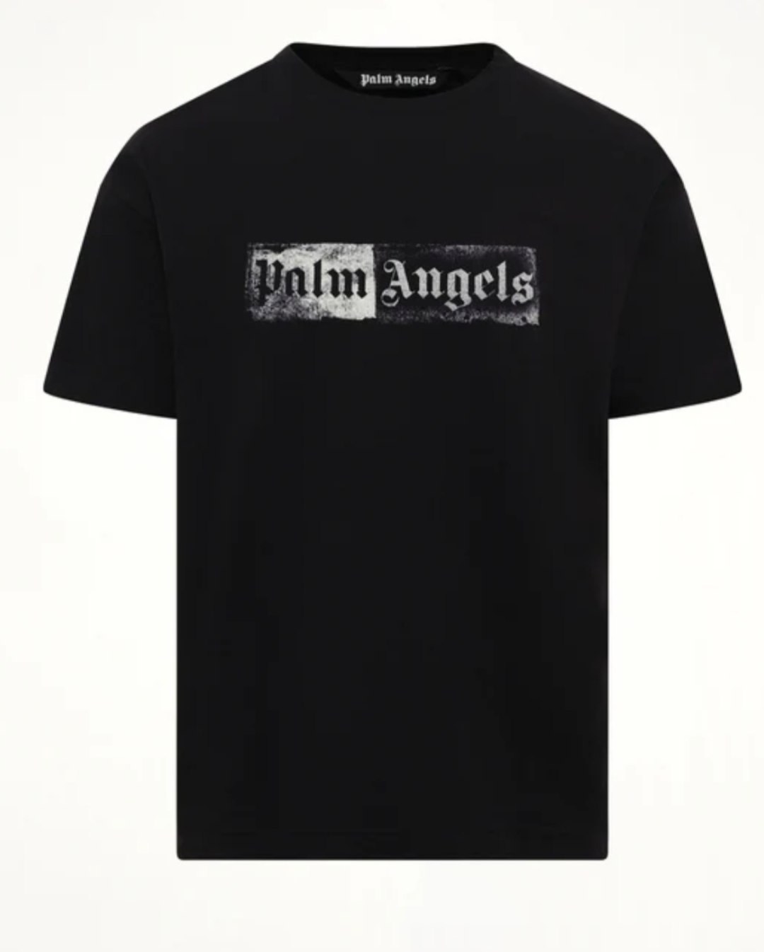 T-shirt Palm Angels noir imprimé logo rectangulaire