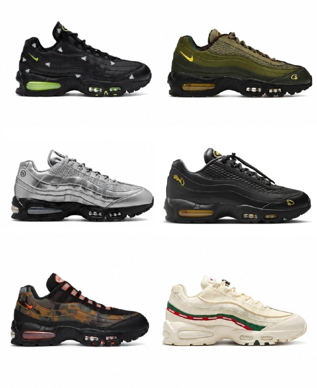 Baskets Nike Air Max 95 diverses collaborations