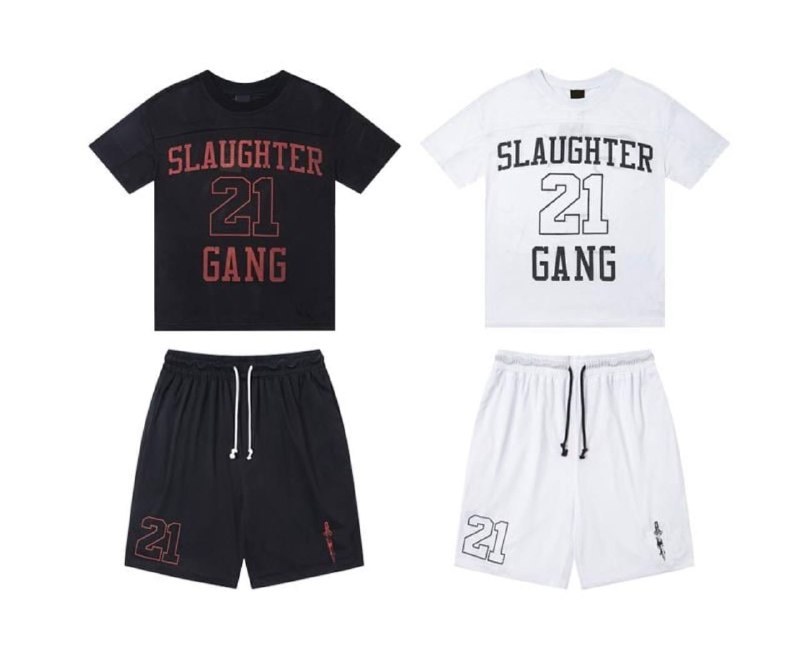 Ensemble court Corteiz x Slaughter Gang