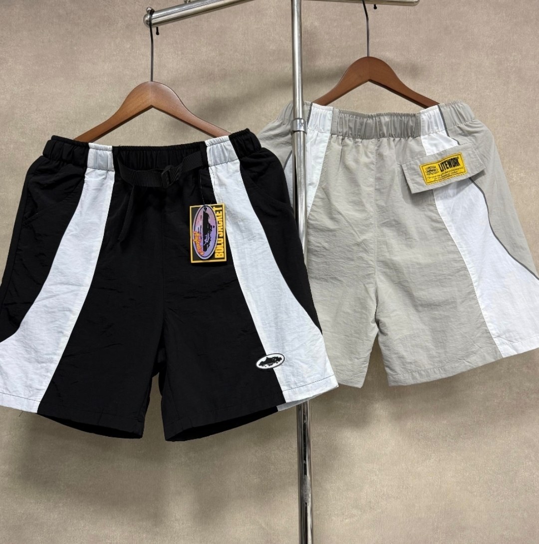 Short Corteiz Litework bicolore en nylon