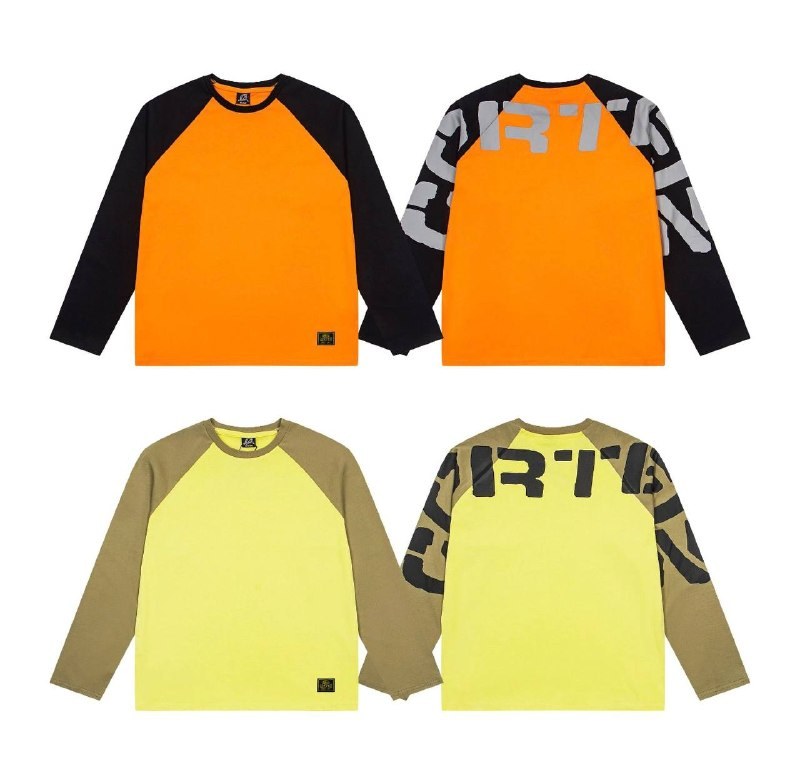 T-shirt manches longues raglan Corteiz bicolore