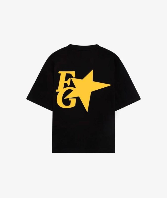 T-shirt Fake Gods noir à logo étoile jaune