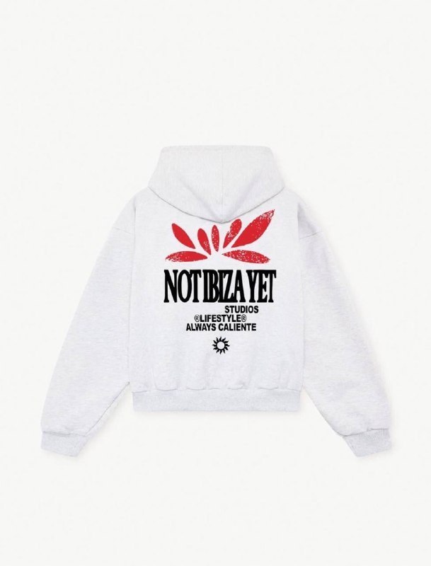 Sweat à capuche Scuffers gris Not Ibiza Yet