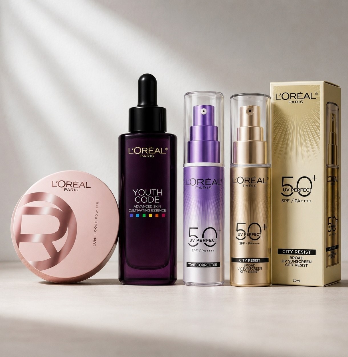 Coffret soins du visage L'Oréal Paris et solaire
