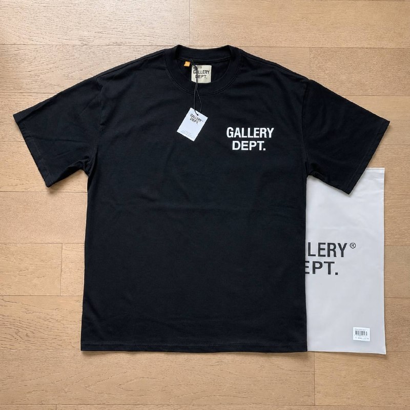 T-shirt noir Gallery Dept logo poitrine
