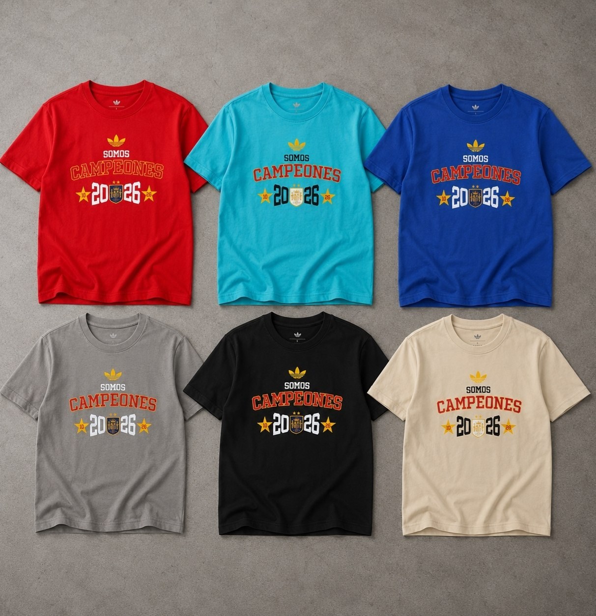 T-shirts Adidas Espagne Somos Campeones