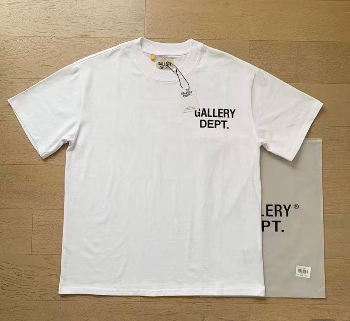 T-shirt Gallery Dept blanc logo poitrine