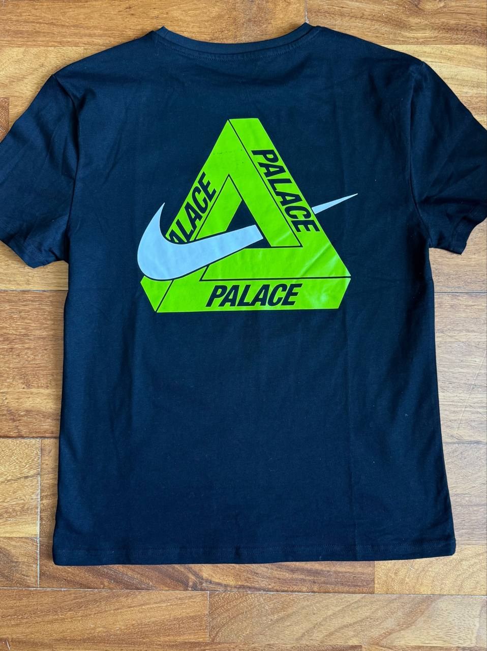 T-shirt noir Nike x Palace imprimé dos vert fluo