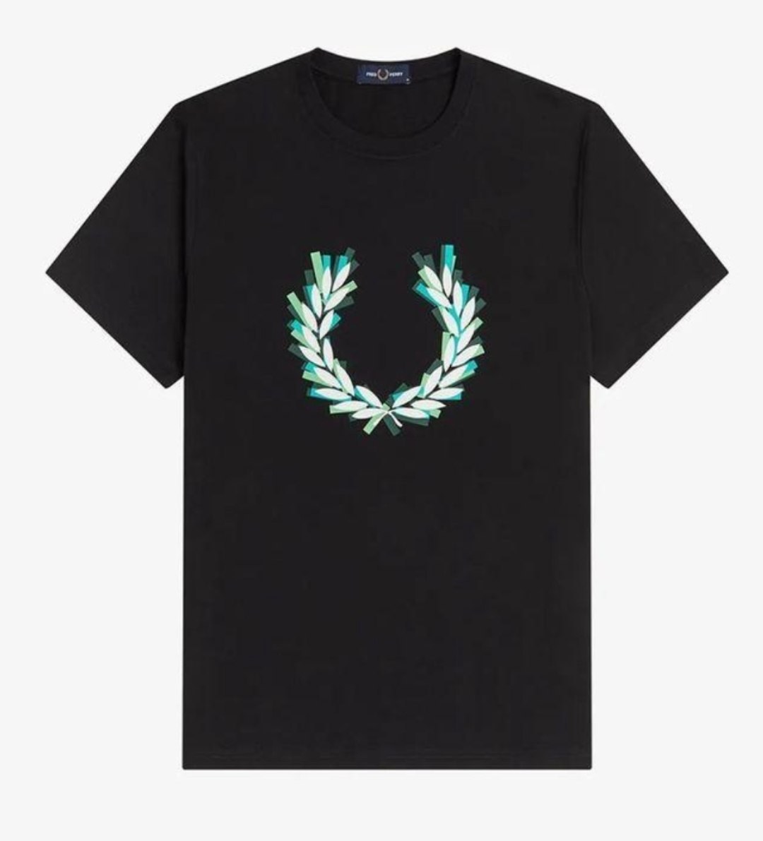 T-shirt Fred Perry noir à logo couronne de laurier