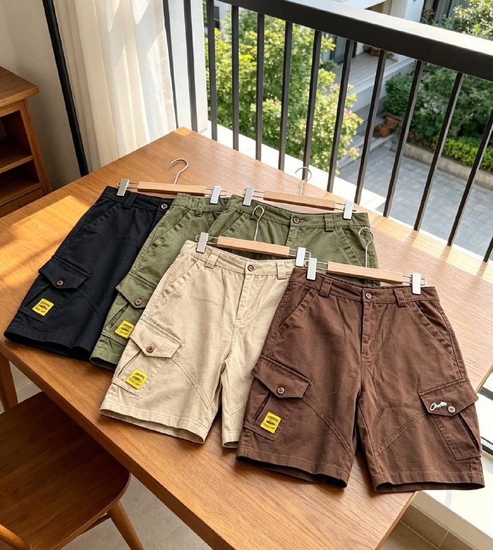 Bermuda cargo Corteiz en toile de coton