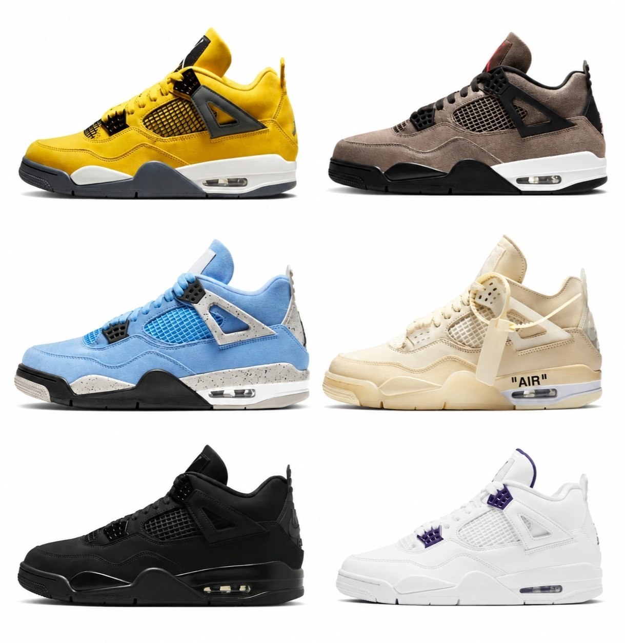 Baskets Nike Air Jordan 4 plus de 30 coloris