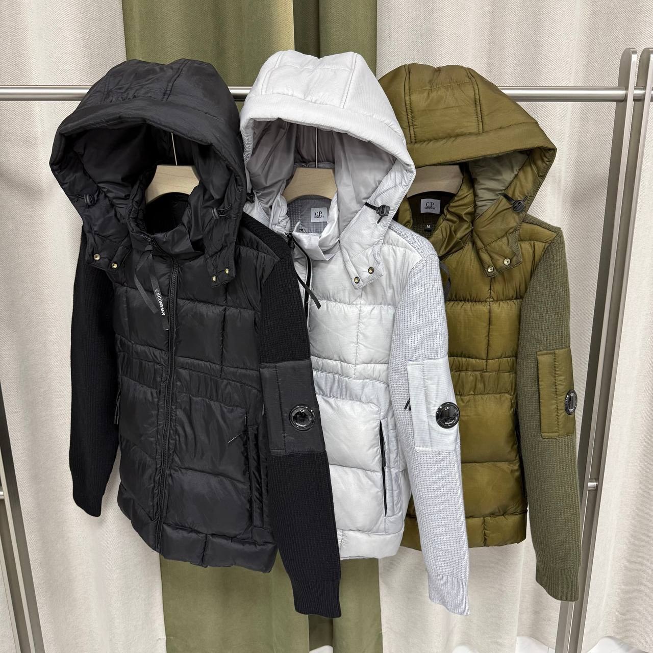 Veste hybride matelassée et maille C.P. Company