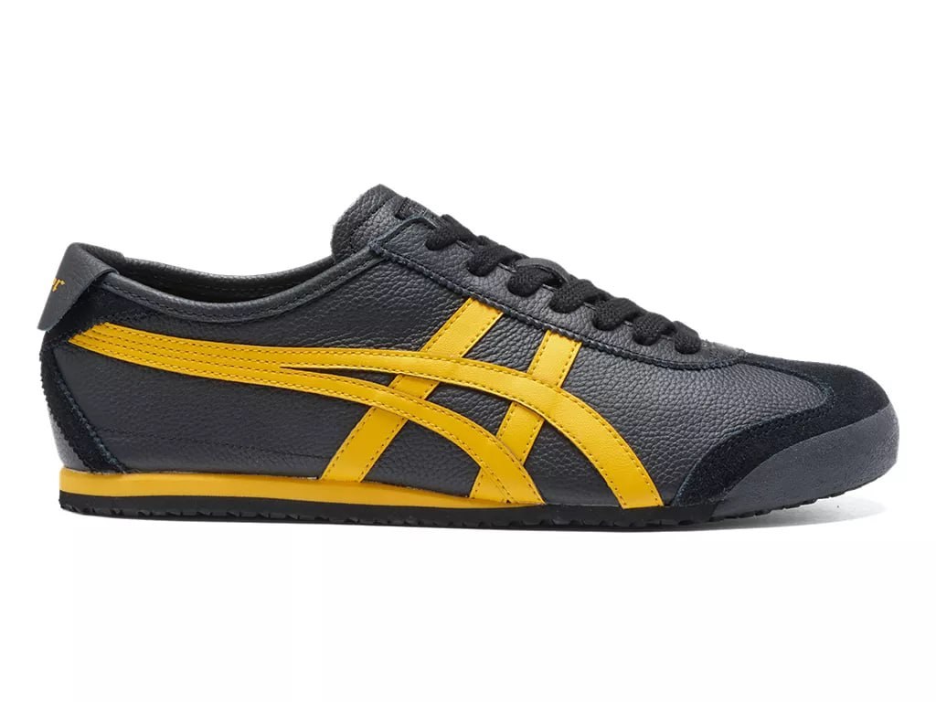 Baskets Onitsuka Tiger Mexico 66 noires et jaunes