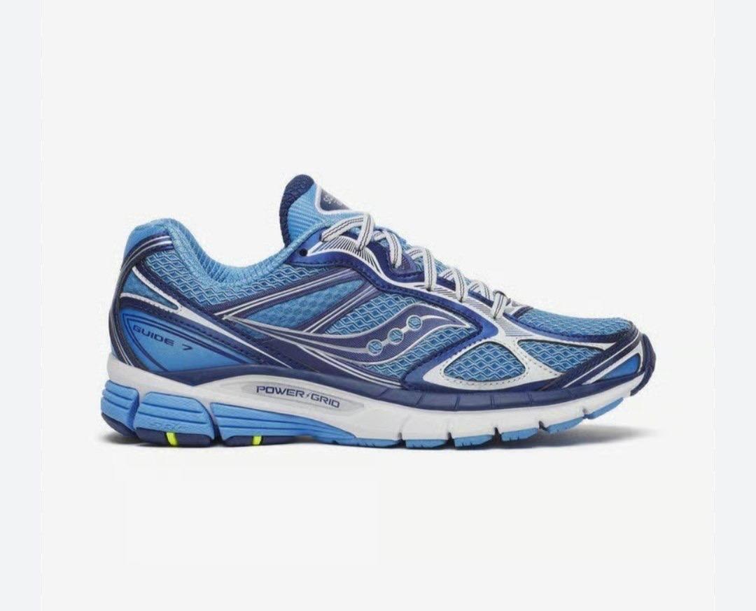 Baskets Saucony ProGrid Guide 7 bleu et blanc