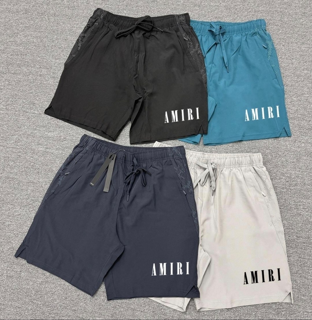 Short de bain Amiri logo lettrage