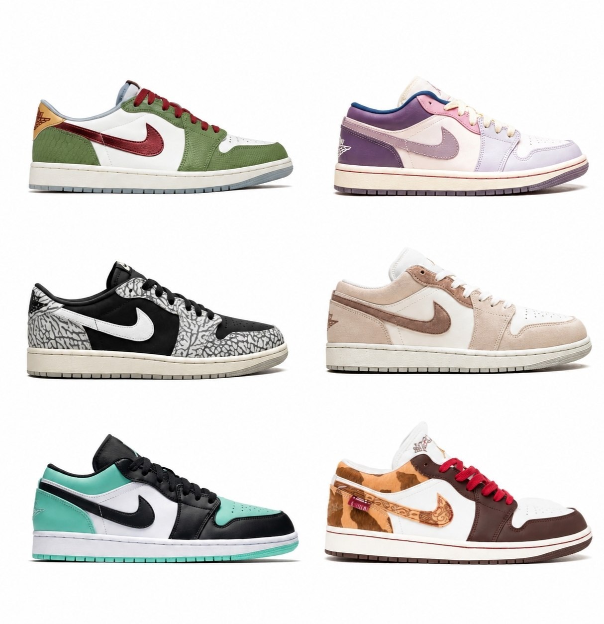 Baskets Nike Air Jordan 1 Low multicolores