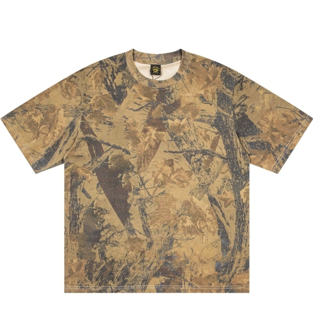 T-shirt Corteiz motif camouflage marron