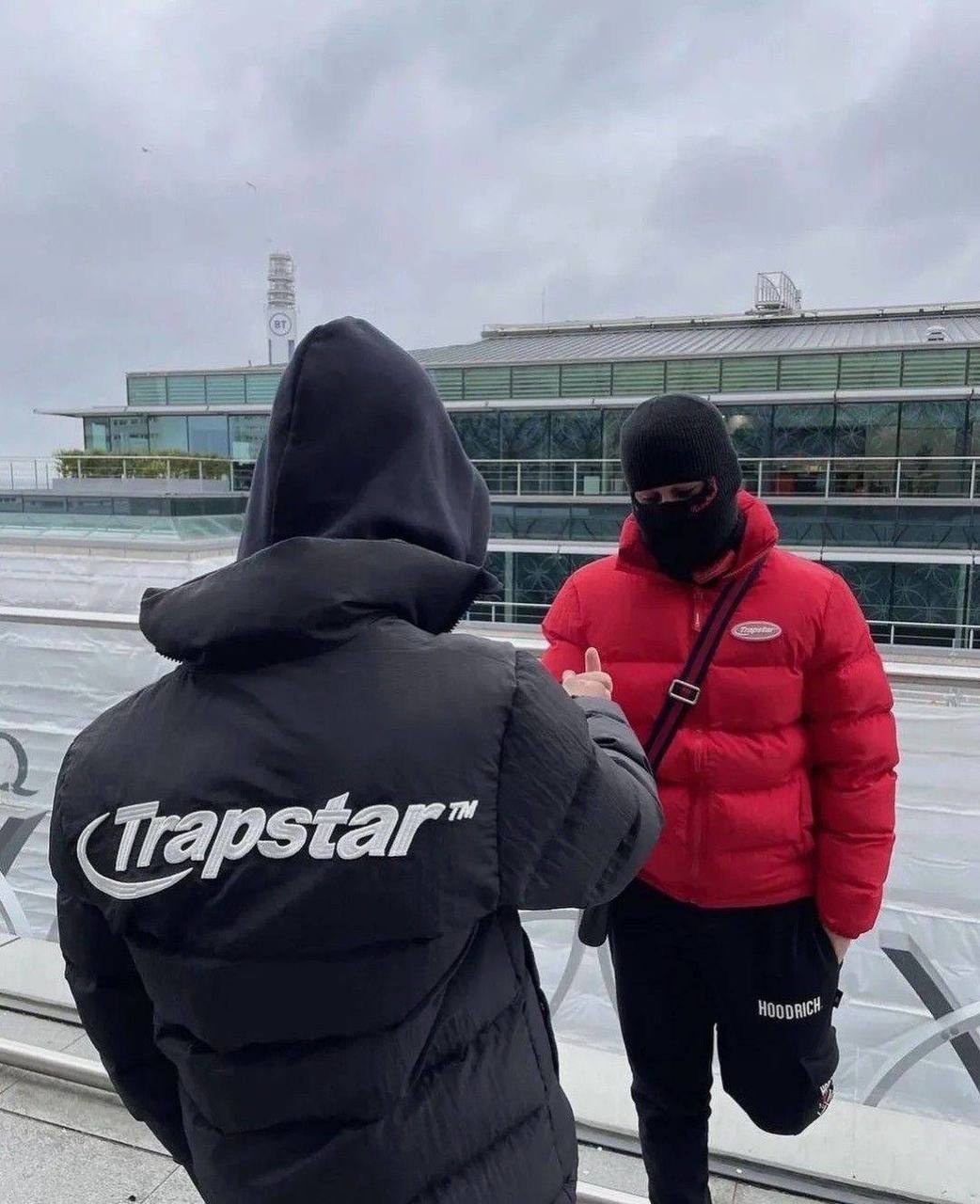 Doudoune Trapstar Hyperdrive noire et rouge