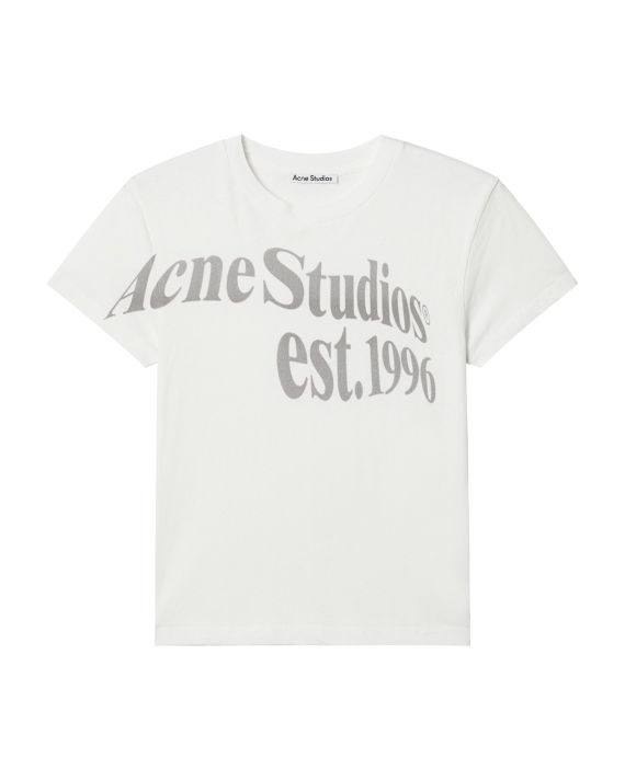 T-shirt Acne Studios blanc logo imprimé est 1996
