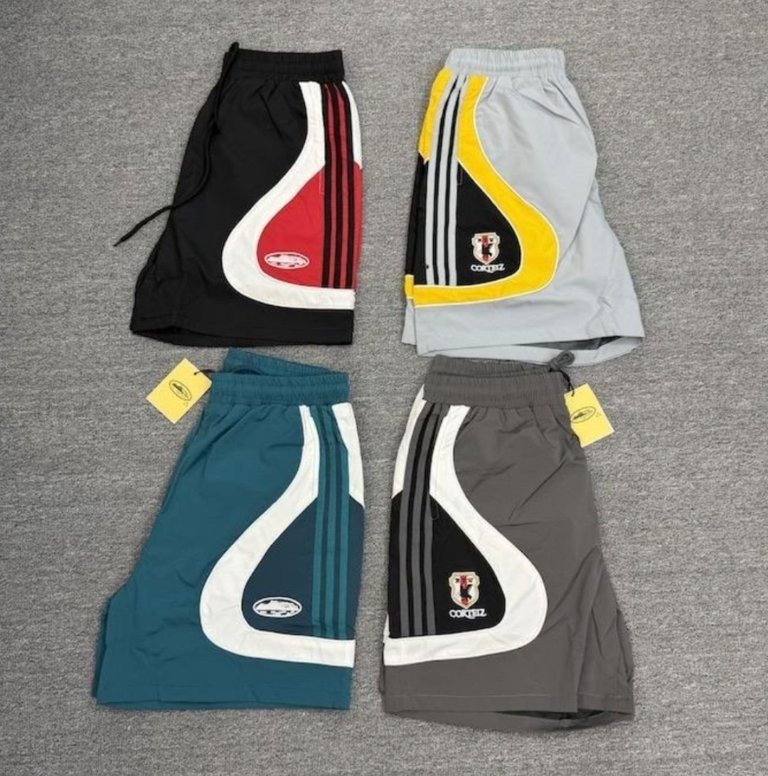 Shorts de bain Corteiz bicolores à bandes