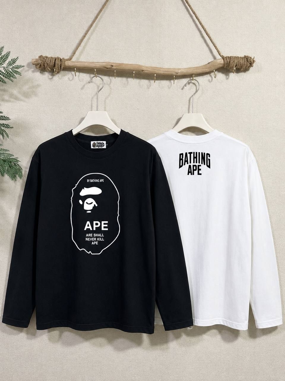 T-shirt manches longues Bape Ape Head