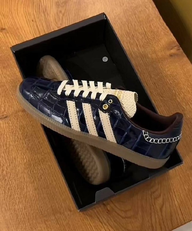 Baskets Adidas Samba Navy Croc
