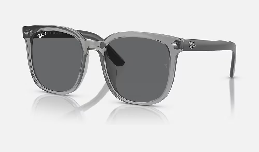 Lunettes de soleil Ray-Ban monture grise transparente
