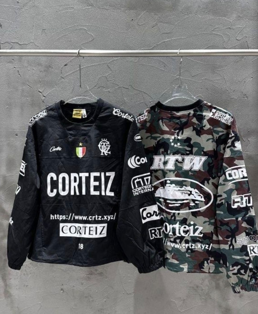 Maillots manches longues Corteiz RTW et camo