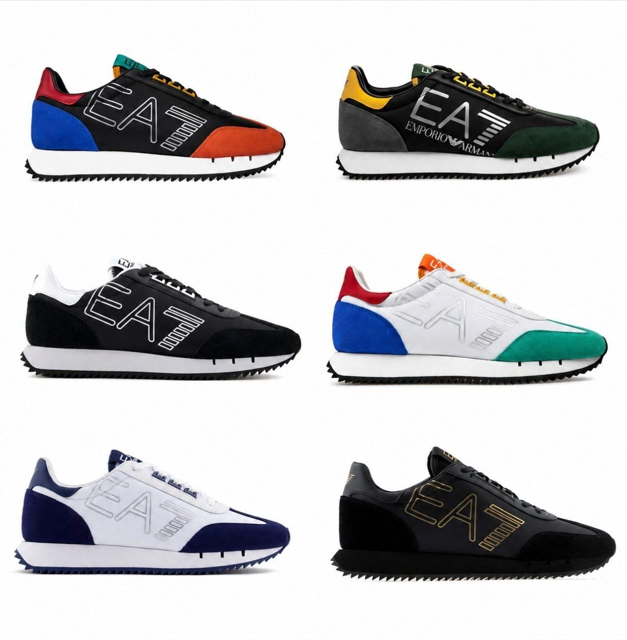 Baskets Emporio Armani EA7 à semelle crantée