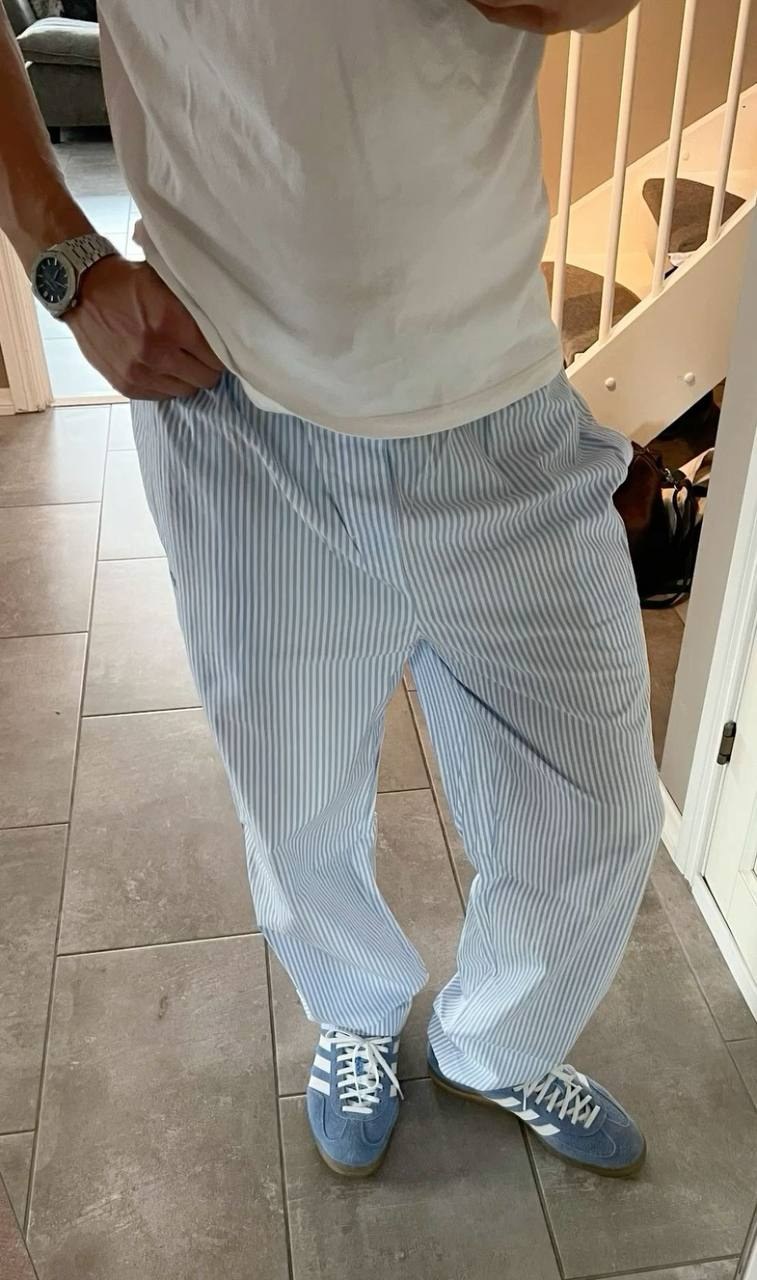 Pantalon à rayures style Zara