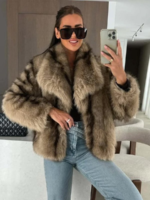 Veste longue élégante à dégradé