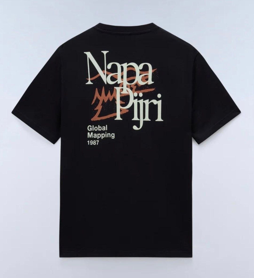T-shirt noir Napapijri Global Mapping