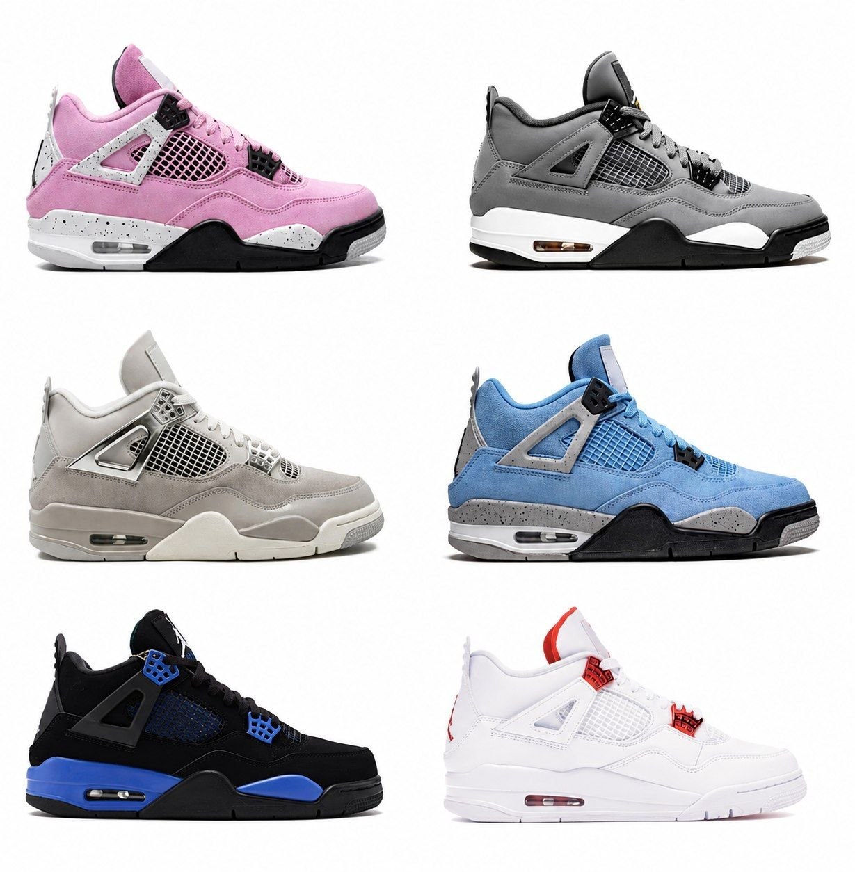 Baskets Nike Air Jordan 4 Retro plusieurs coloris