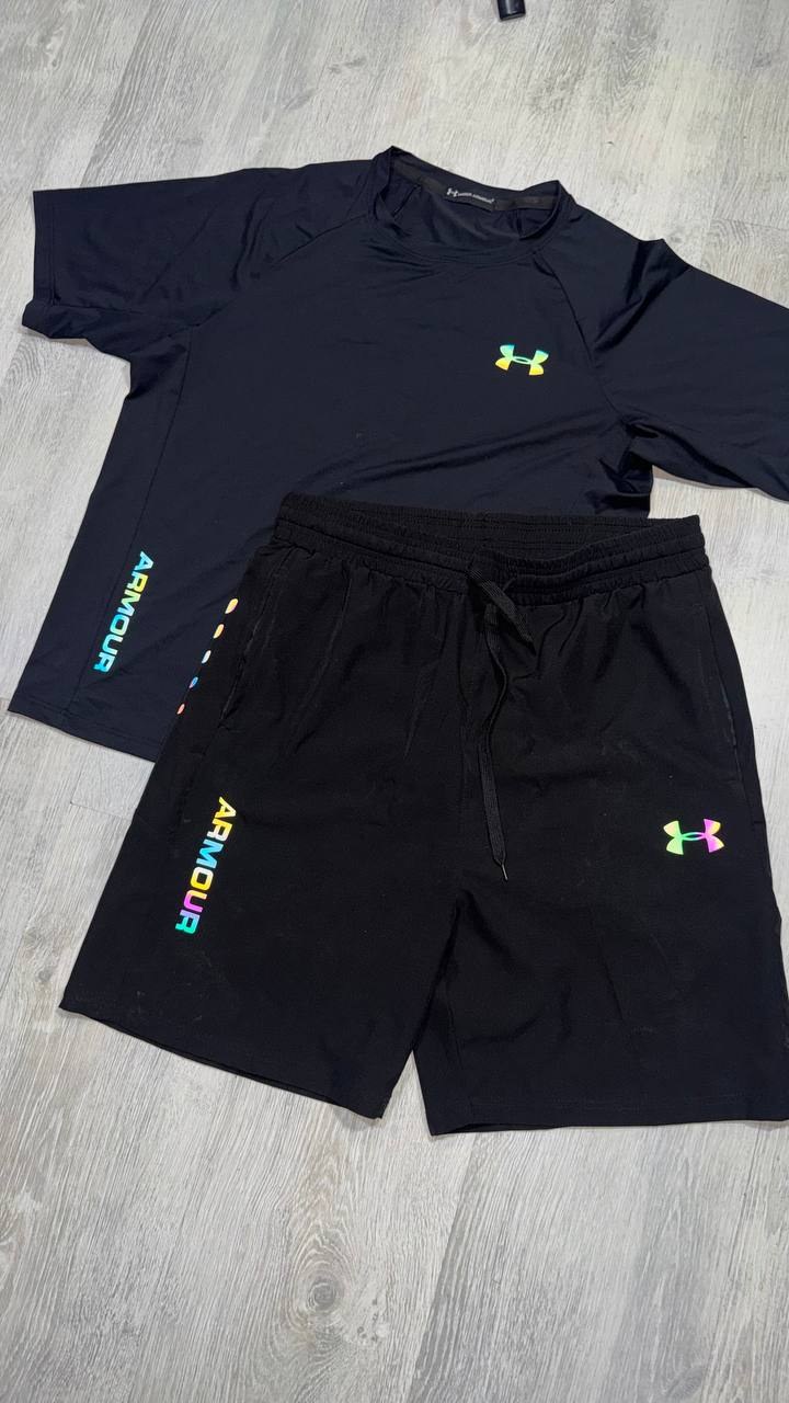 Ensemble t-shirt et short Under Armour noir