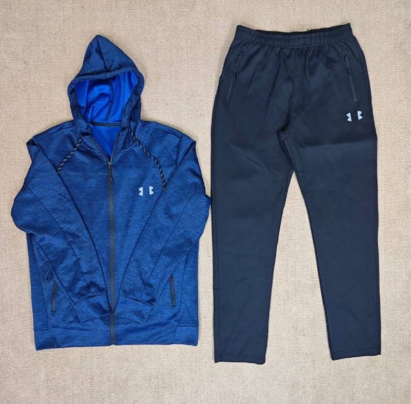 Survêtement Under Armour bleu chiné et noir